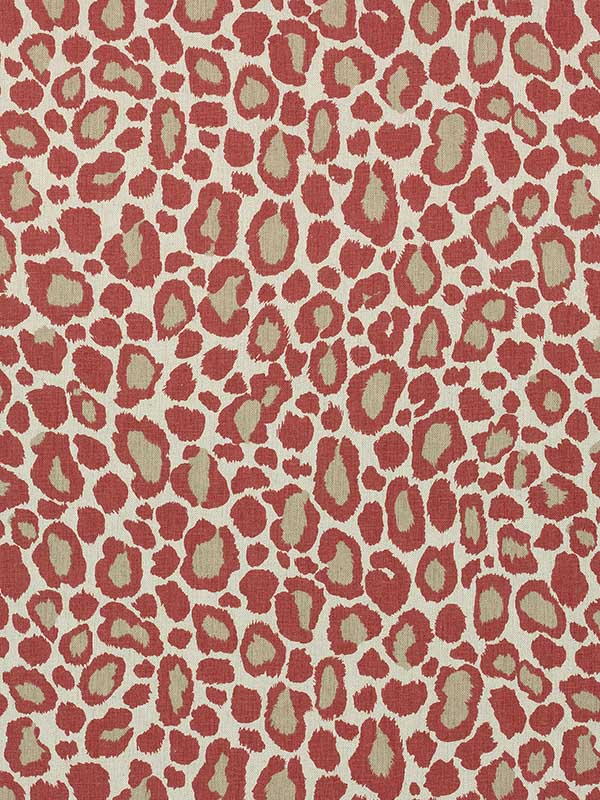 African Leopard Coral Fabric AF72979 by Anna French Fabrics for sale at Wallpapers To Go