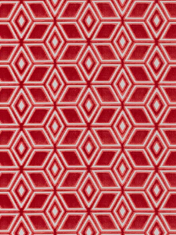 Jardin Maze Velvet Coral Fabric AW72985 by Anna French Fabrics for sale at Wallpapers To Go