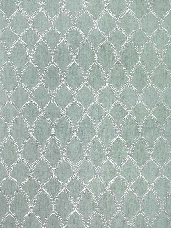 Burmese Aqua Fabric AF73014 by Anna French Fabrics for sale at Wallpapers To Go