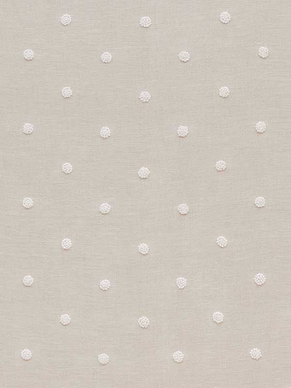 French Knot Embroidery Flax Fabric AW73011 by Anna French Fabrics for sale at Wallpapers To Go