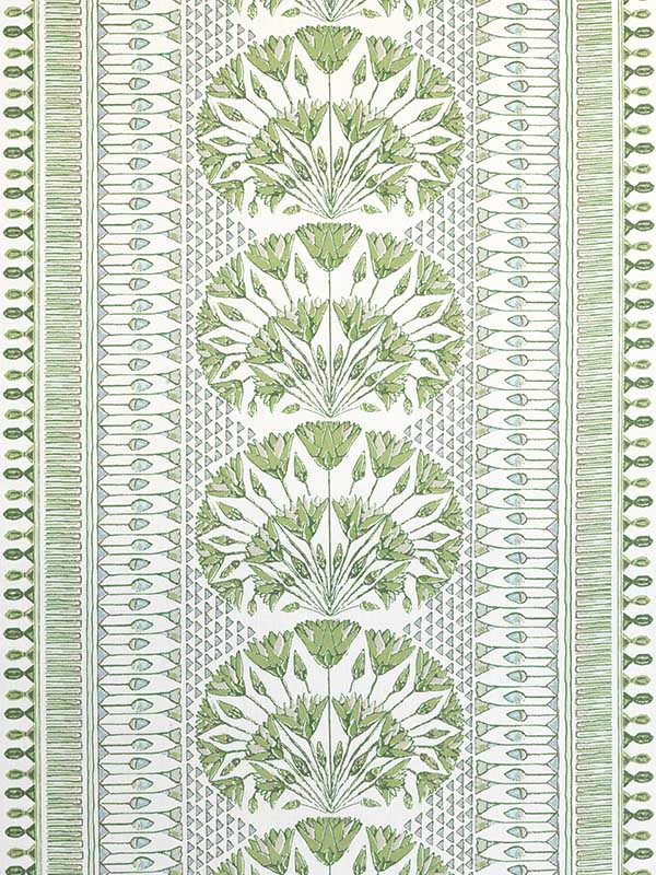 Cairo Green and White Fabric AF9623 by Anna French Fabrics for sale at Wallpapers To Go