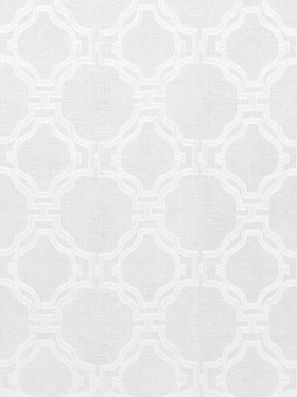 Clinton Sheer Ivory Fabric FWW7103 by Thibaut Fabrics for sale at Wallpapers To Go