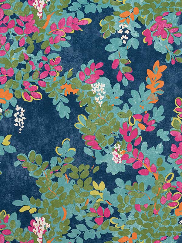 Central Park Navy and Pink Fabric F914331 by Thibaut Fabrics for sale at Wallpapers To Go