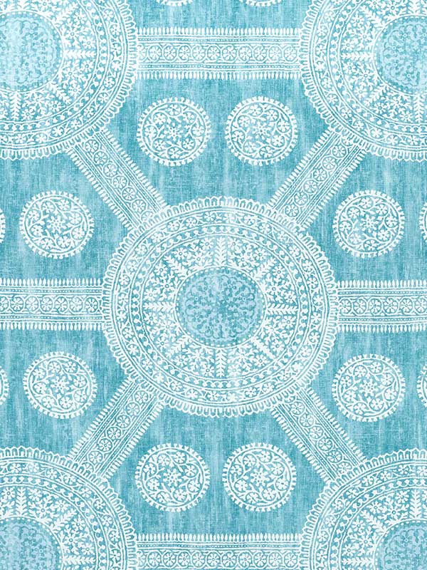 Stonington Turquoise Fabric F910634 by Thibaut Fabrics for sale at Wallpapers To Go