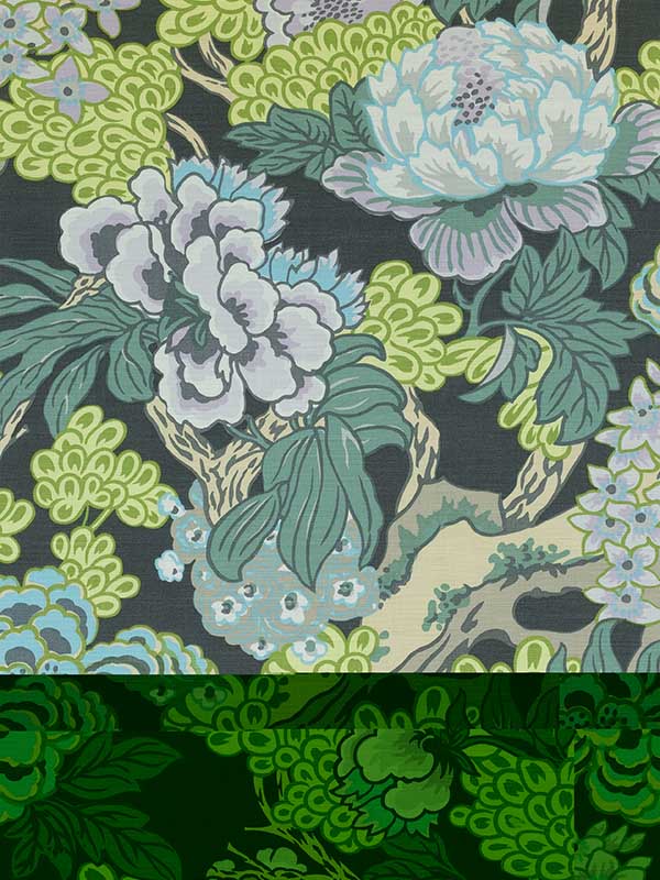 Honshu Grey Fabric F975484 by Thibaut Fabrics for sale at Wallpapers To Go