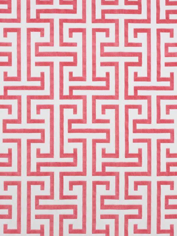 Ming Trail Red Fabric W775473 by Thibaut Fabrics for sale at Wallpapers To Go