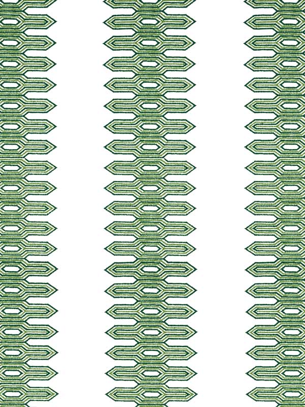 Nola Stripe Embroidery Green Fabric W720808 by Thibaut Fabrics for sale at Wallpapers To Go