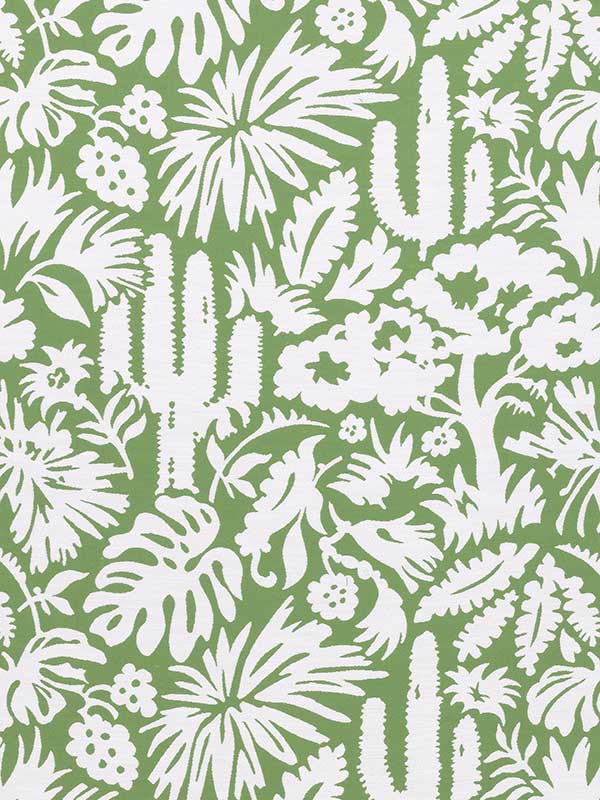 Botanica Kelly Green Fabric W74620 by Thibaut Fabrics for sale at Wallpapers To Go