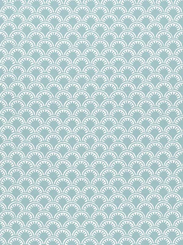 Maisie Aqua Fabric W74642 by Thibaut Fabrics for sale at Wallpapers To Go