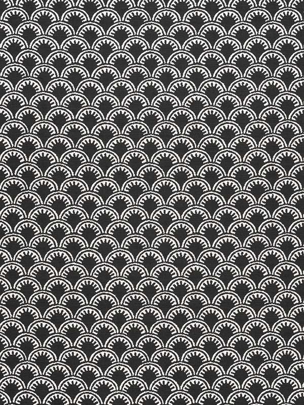 Maisie Black Fabric W74646 by Thibaut Fabrics for sale at Wallpapers To Go