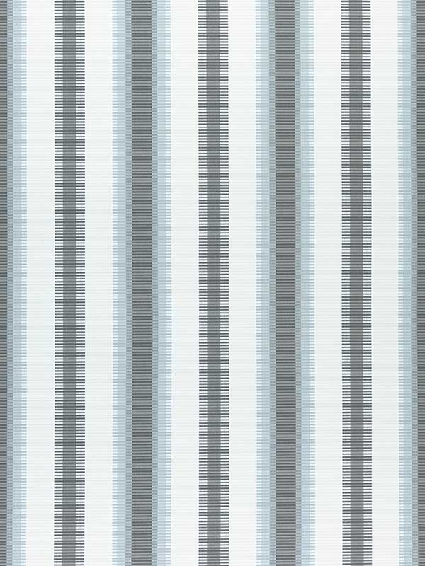 Samba Stripe Charcoal and Mineral Fabric W74667 by Thibaut Fabrics for sale at Wallpapers To Go