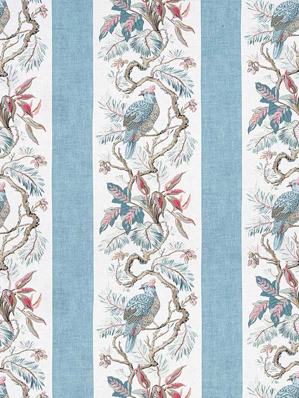 Williamson Spa Blue Fabric F910863 by Thibaut Fabrics for sale at Wallpapers To Go