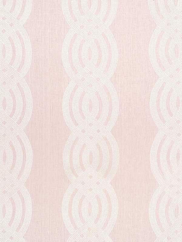 Braid Embroidery Blush Fabric W710801 by Thibaut Fabrics for sale at Wallpapers To Go
