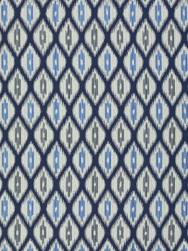 Rajah Navy Fabric W73362 by Thibaut Fabrics for sale at Wallpapers To Go