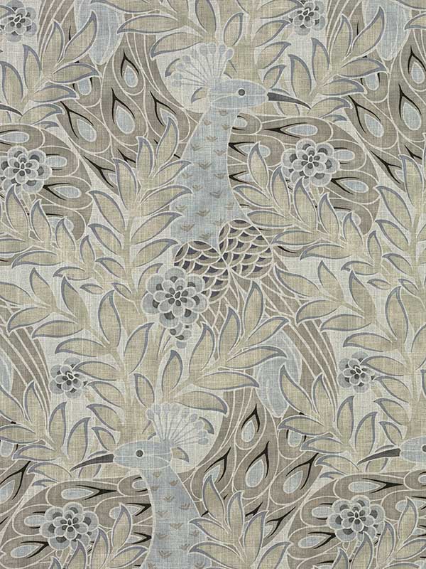 Desmond Beige and Grey Fabric F92921 by Thibaut Fabrics for sale at Wallpapers To Go