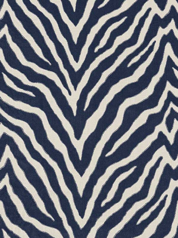 Etosha Velvet Navy Fabric W80408 by Thibaut Fabrics for sale at Wallpapers To Go