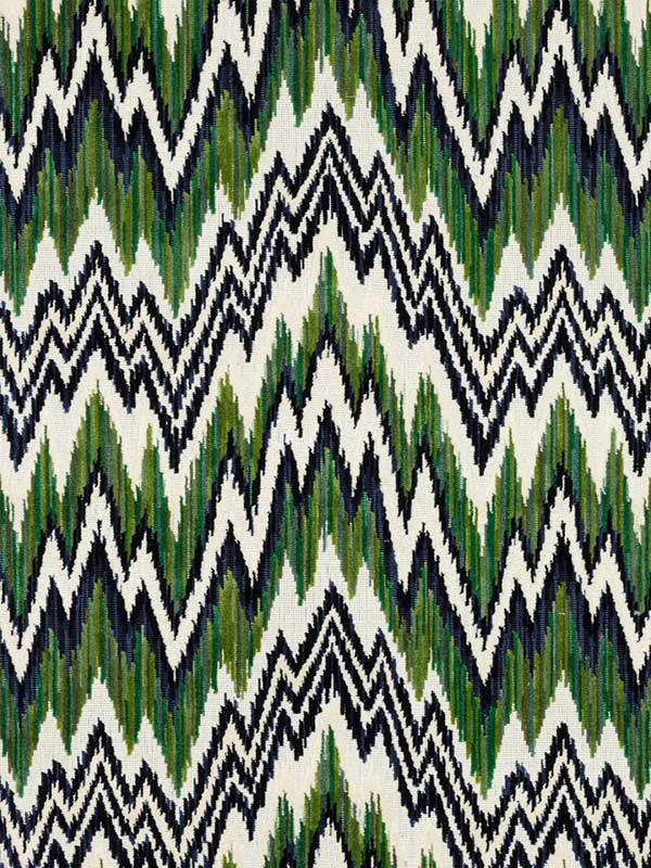 Rhythm Velvet Emerald and Navy Fabric W72817 by Thibaut Fabrics for sale at Wallpapers To Go