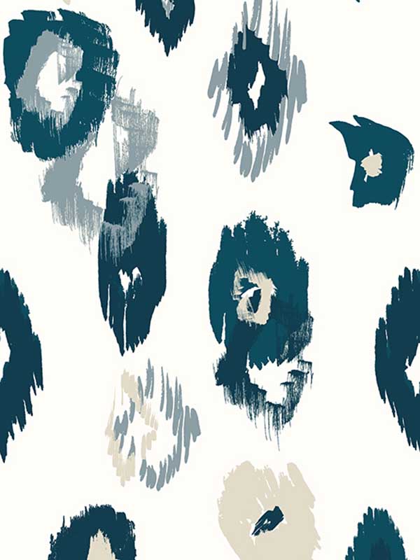 Animal Ikat White Wallpaper WLD53118W by OhPopsi Wallpaper for sale at Wallpapers To Go