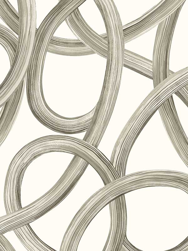 Calix White Twisted Geo Wallpaper CEP50127W by OhPopsi Wallpaper for sale at Wallpapers To Go