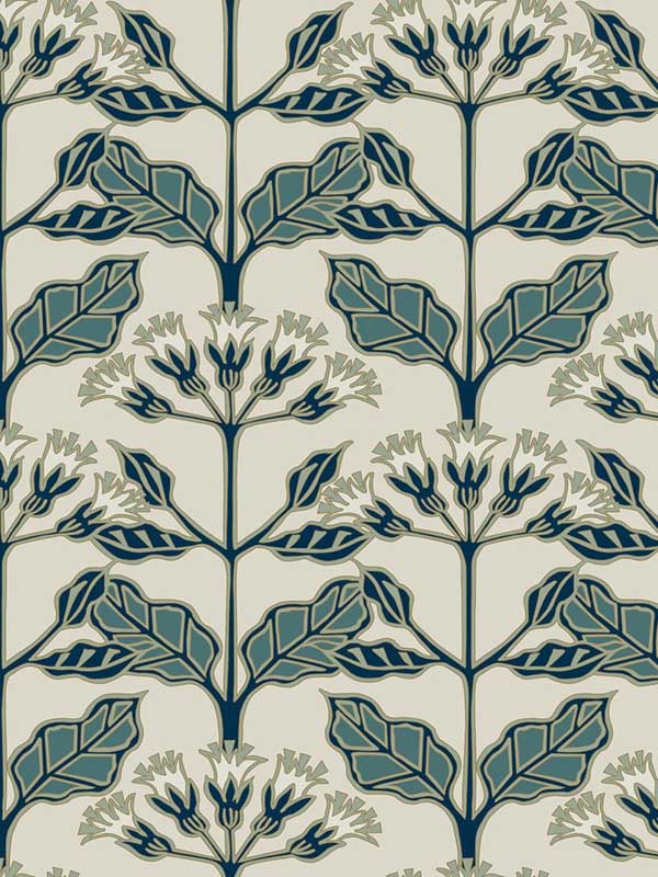 Tracery Blooms Beige Wallpaper AC9112 by Ronald Redding Wallpaper for sale at Wallpapers To Go