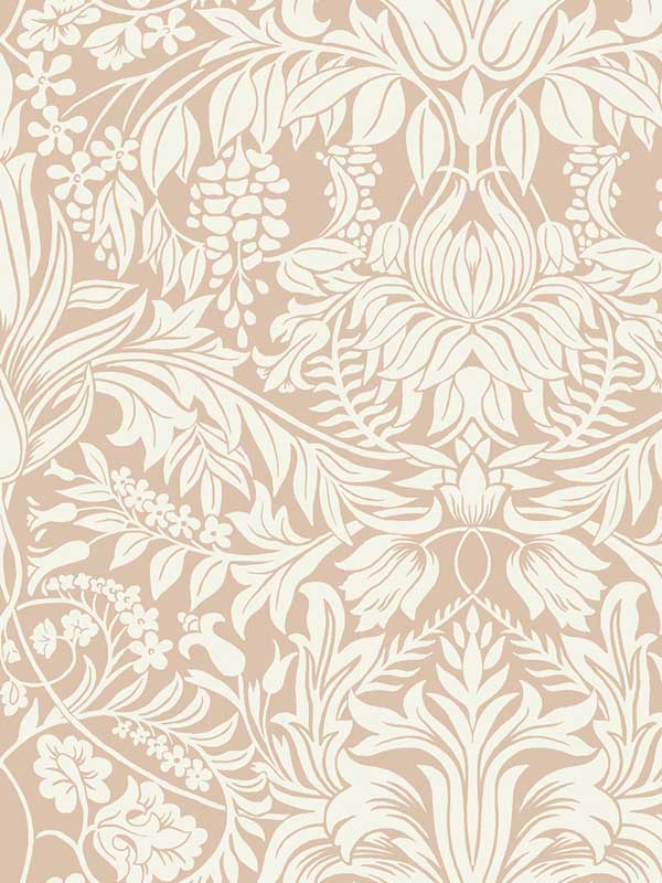 Lockwood Damask Blush Wallpaper AC9191 by Ronald Redding Wallpaper for sale at Wallpapers To Go