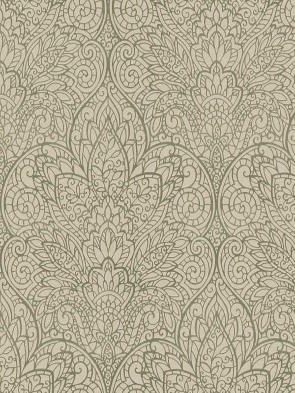 Paradise Taupe Copper Wallpaper CD4010 by Candice Olson Wallpaper for sale at Wallpapers To Go