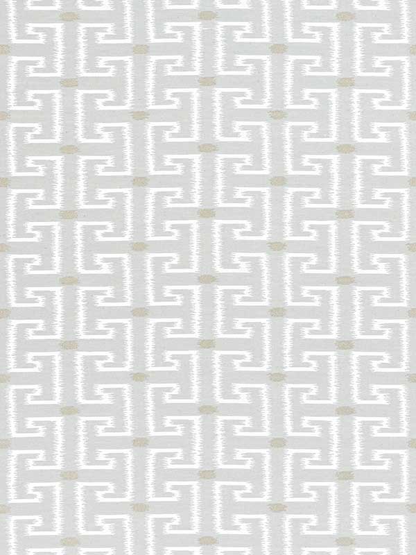 Rhodes Platinum Fabric W74233 by Thibaut Fabrics for sale at Wallpapers To Go