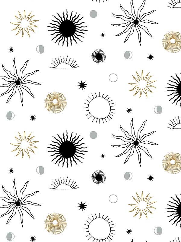 Sun Phases Tuxedo Peel and Stick Wallpaper WTG-242763 by P Kaufmann Wallpaper for sale at Wallpapers To Go