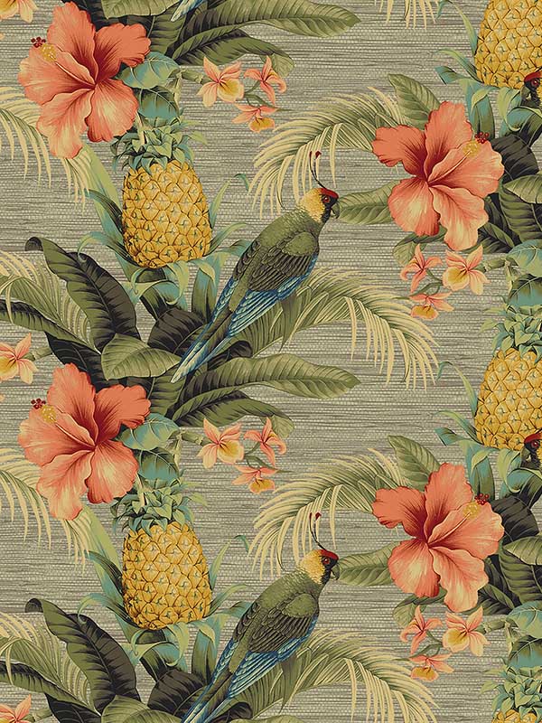 Beach Bounty Tangelo Peel and Stick Wallpaper WTG-242838 by Tommy Bahama Wallpaper for sale at Wallpapers To Go