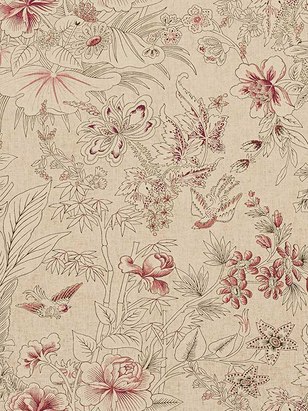 Rosalind Beige Fabric WTG-243385 by Thibaut Fabrics for sale at Wallpapers To Go