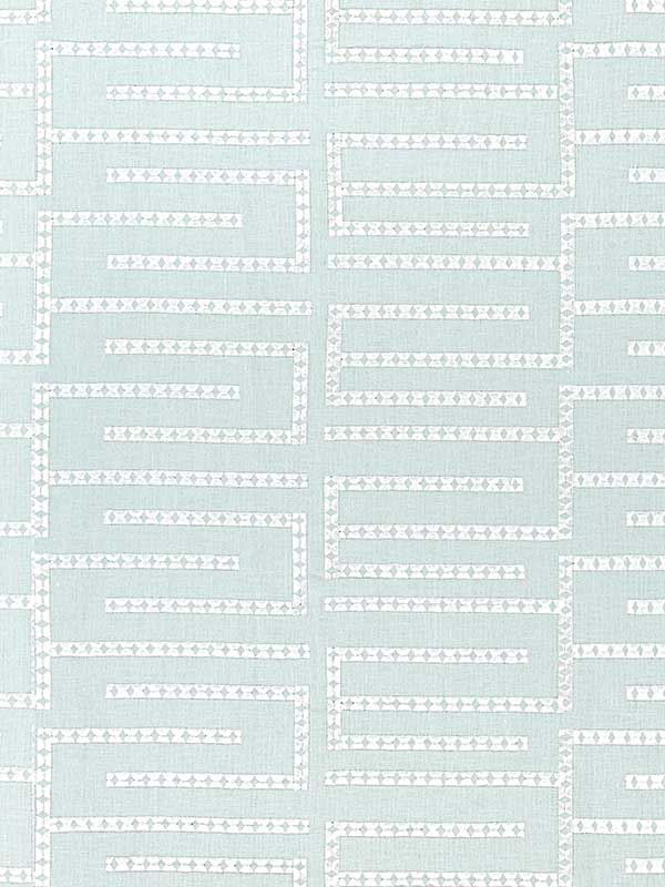 Architect Embroidery Mist Fabric WTG-243419 by Thibaut Fabrics for sale at Wallpapers To Go