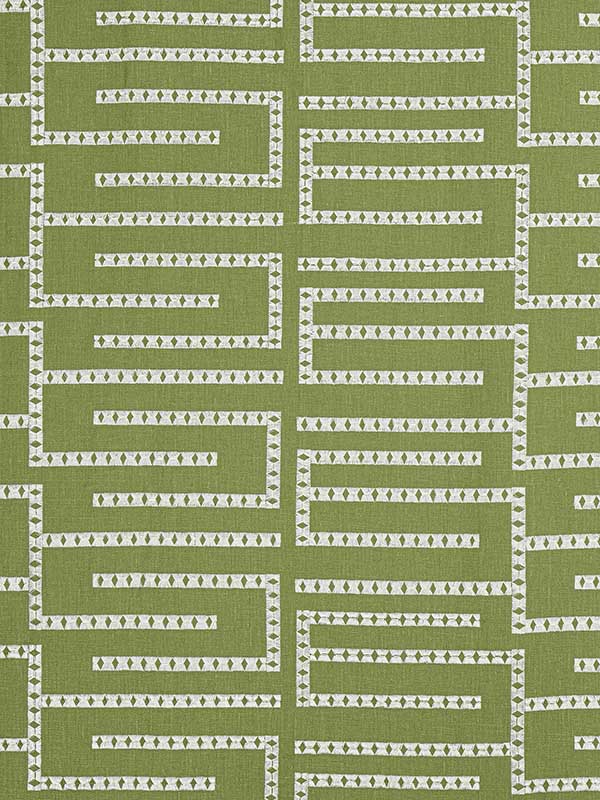 Architect Embroidery Sage Fabric WTG-243420 by Thibaut Fabrics for sale at Wallpapers To Go