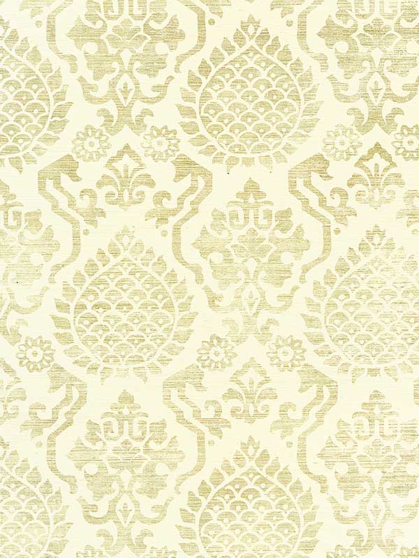 Surat Sisal Burnished Gold On Cream Wallpaper WTG-245251 by Scalamandre Wallpaper for sale at Wallpapers To Go