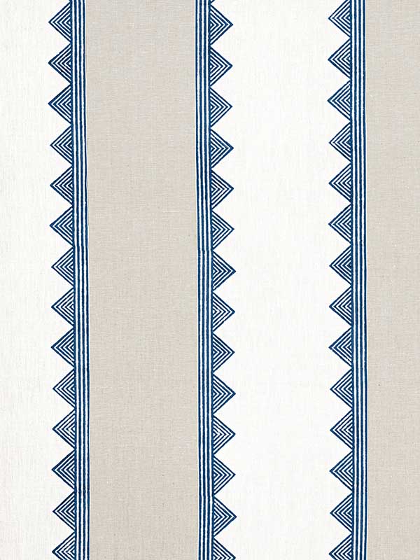 Kismet Stripe Navy Fabric WTG-253770 by Thibaut Fabrics for sale at Wallpapers To Go