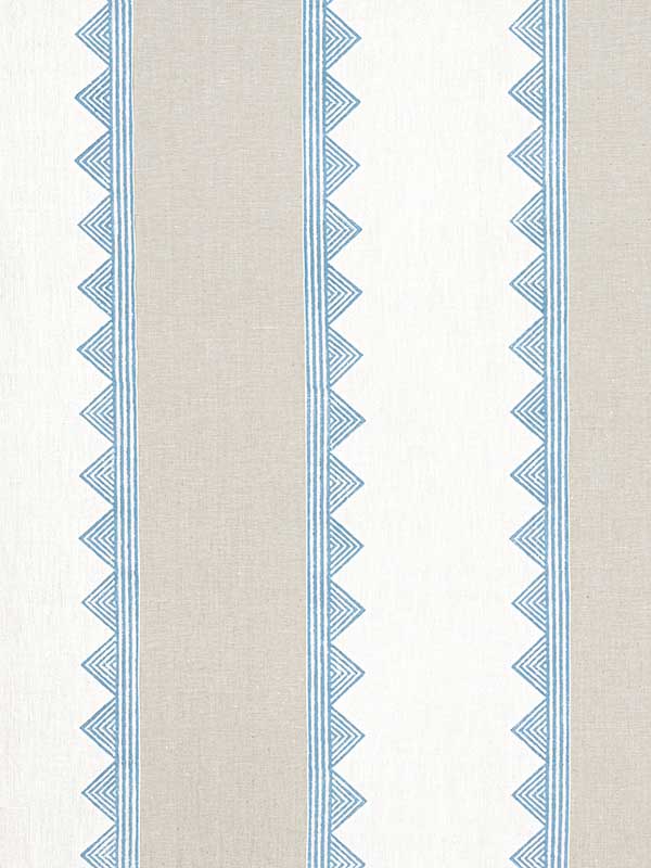 Kismet Stripe French Blue Fabric WTG-253772 by Thibaut Fabrics for sale at Wallpapers To Go