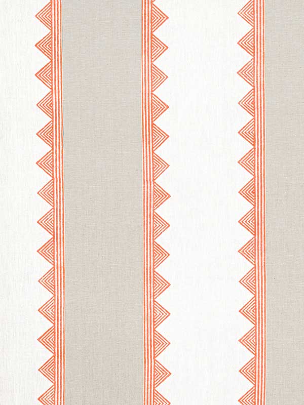 Kismet Stripe Coral Fabric WTG-253775 by Thibaut Fabrics for sale at Wallpapers To Go