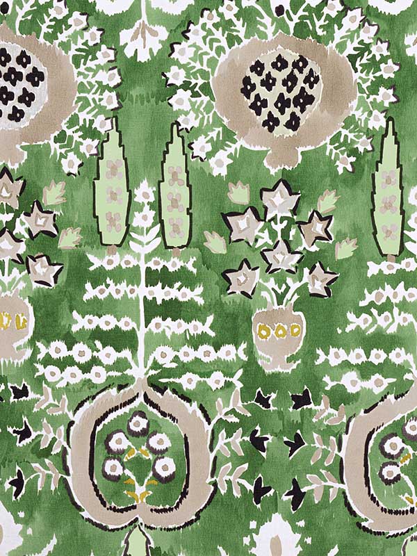 Mendoza Suzani Green Fabric WTG-253786 by Thibaut Fabrics for sale at Wallpapers To Go