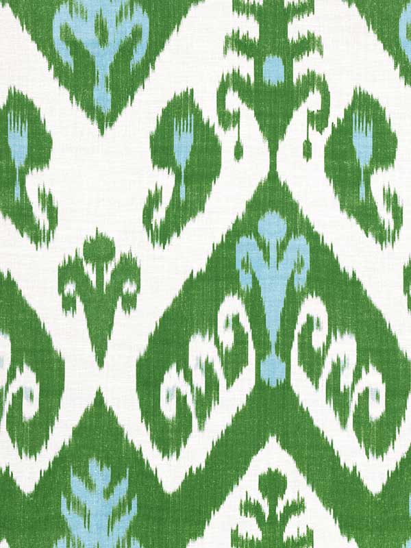 Indies Ikat Green Fabric WTG-253790 by Thibaut Fabrics for sale at Wallpapers To Go