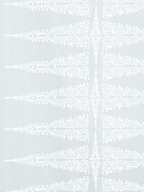 Ellery Stripe White on Soft Blue Fabric WTG-256296 by Anna French Fabrics for sale at Wallpapers To Go