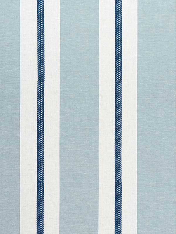 Alden Stripe Embroidery Navy Fabric WTG-256357 by Anna French Fabrics for sale at Wallpapers To Go