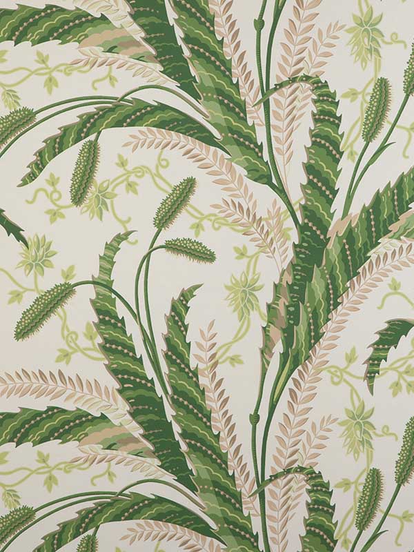 Vernay Green Wallpaper WTG-258318 by Brunschwig and Fils Wallpaper for sale at Wallpapers To Go