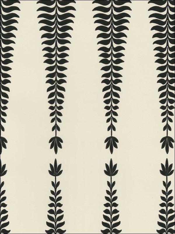 Fern Tree Noir Wallpaper 5005070 by Schumacher Wallpaper for sale at Wallpapers To Go