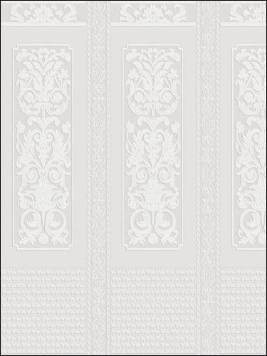 Rococo Paintable Dado Panel 437RD06730 by Kenneth James Wallpaper for sale at Wallpapers To Go