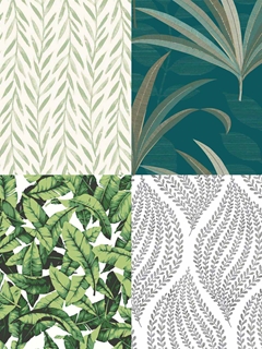 leaf wallpaper creates a relaxed, serene and pastoral atmosphere in any room of your home