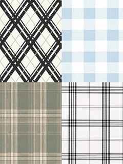 plaid wallpaper brings patterned sophistication and style to any room